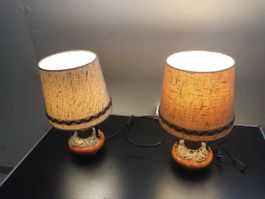 Magnifique paire de lampe céramique vintage