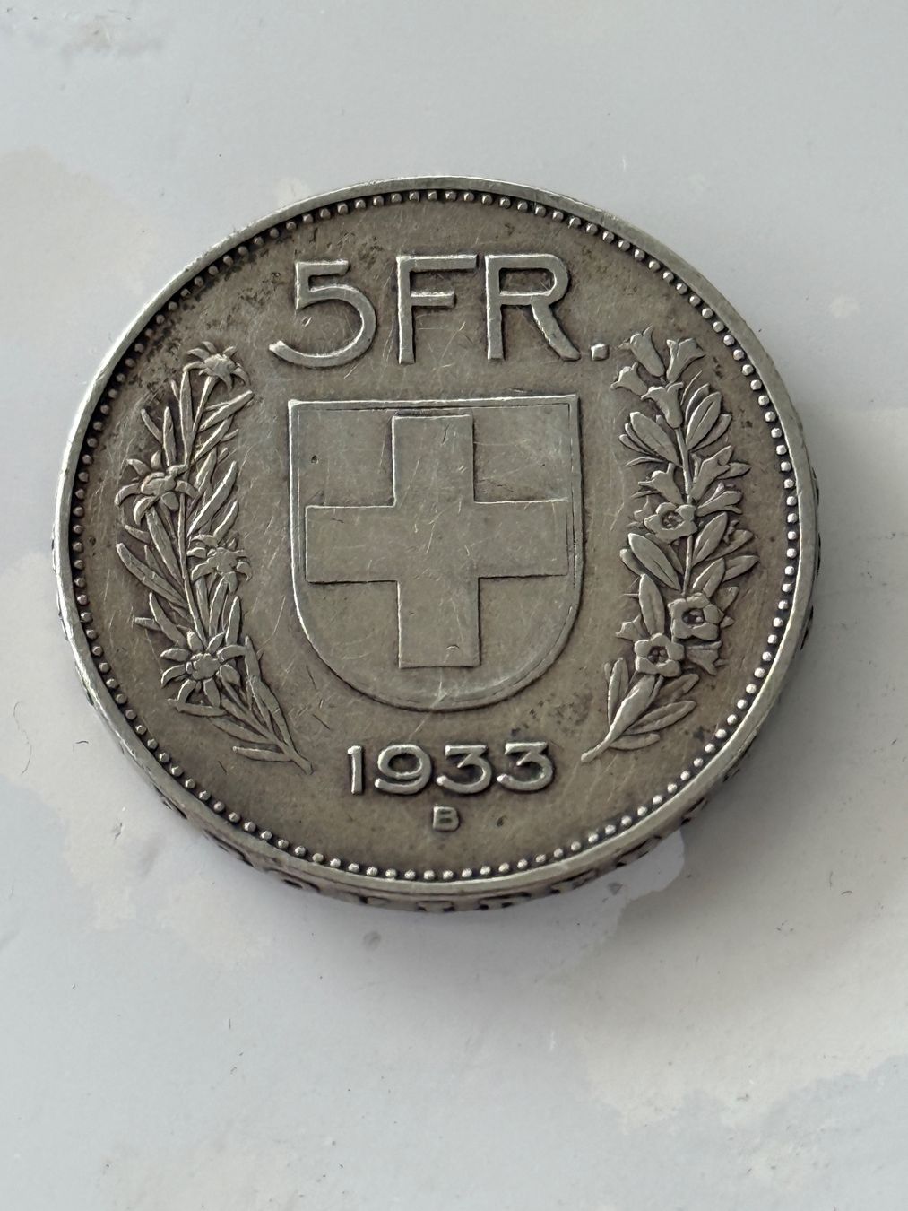 Tutti le monete: 5 Franken 1933  Silber – Usato da Wallisellen venduto da SWISS_SILVER1 1