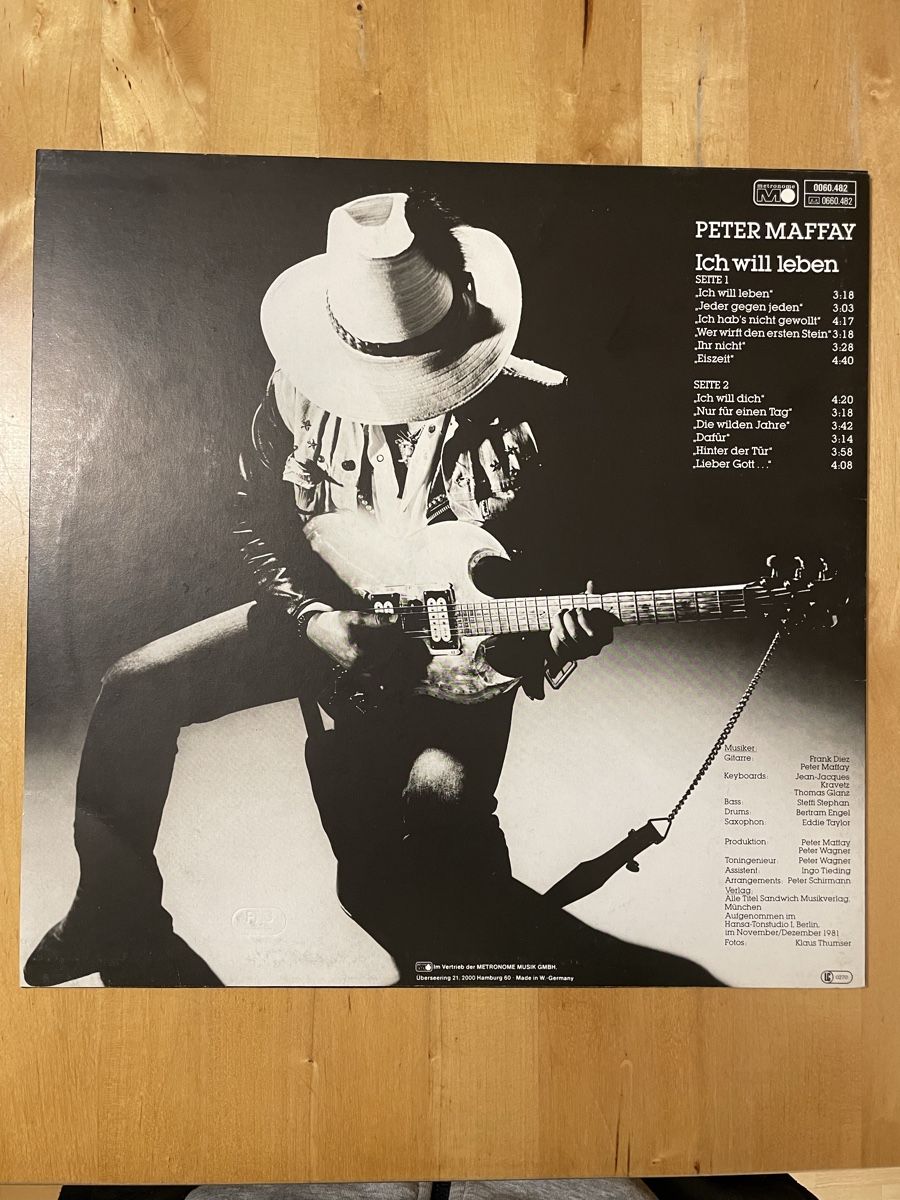 Dischi in vinile: Peter Maffay - Ich will leben - Schallplatte – Usato da St.Gallen venduto da Thh7 1
