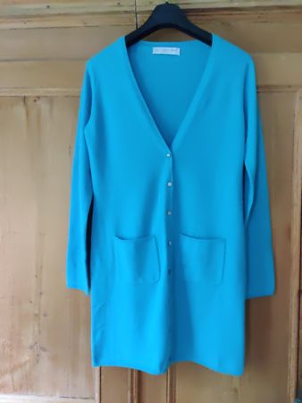 FTC Cashmere Cardigan Türkis Grösse M