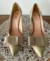 Navyboot Pumps High Heels, Lack, Satinschleife , 39, wie neu