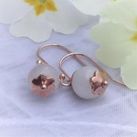 Ohrhänger Ohrschmuck Jade gold NEU