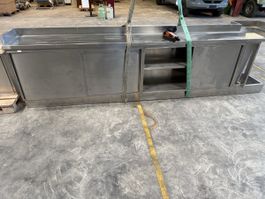 Gastroküche Edelstahl, 7 Schränke, 1 Arbeitstfl. / Unterschr