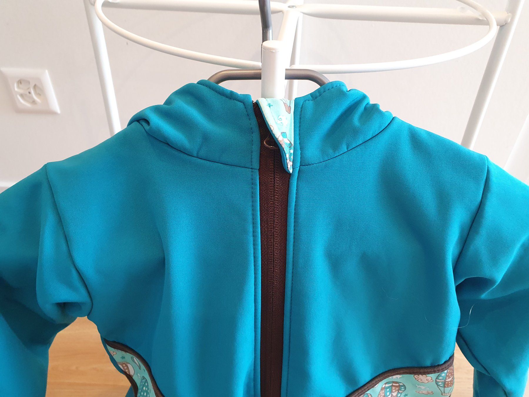 Giacche & Cappotti: Babauba Handmade Softshelljacke Gr. 104 türkis, Ballons – Usato da Heinrichswil venduto da frankie19860 1