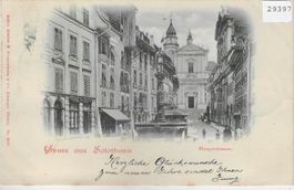 Gruss aus Solothurn - Hauptgasse 1898
