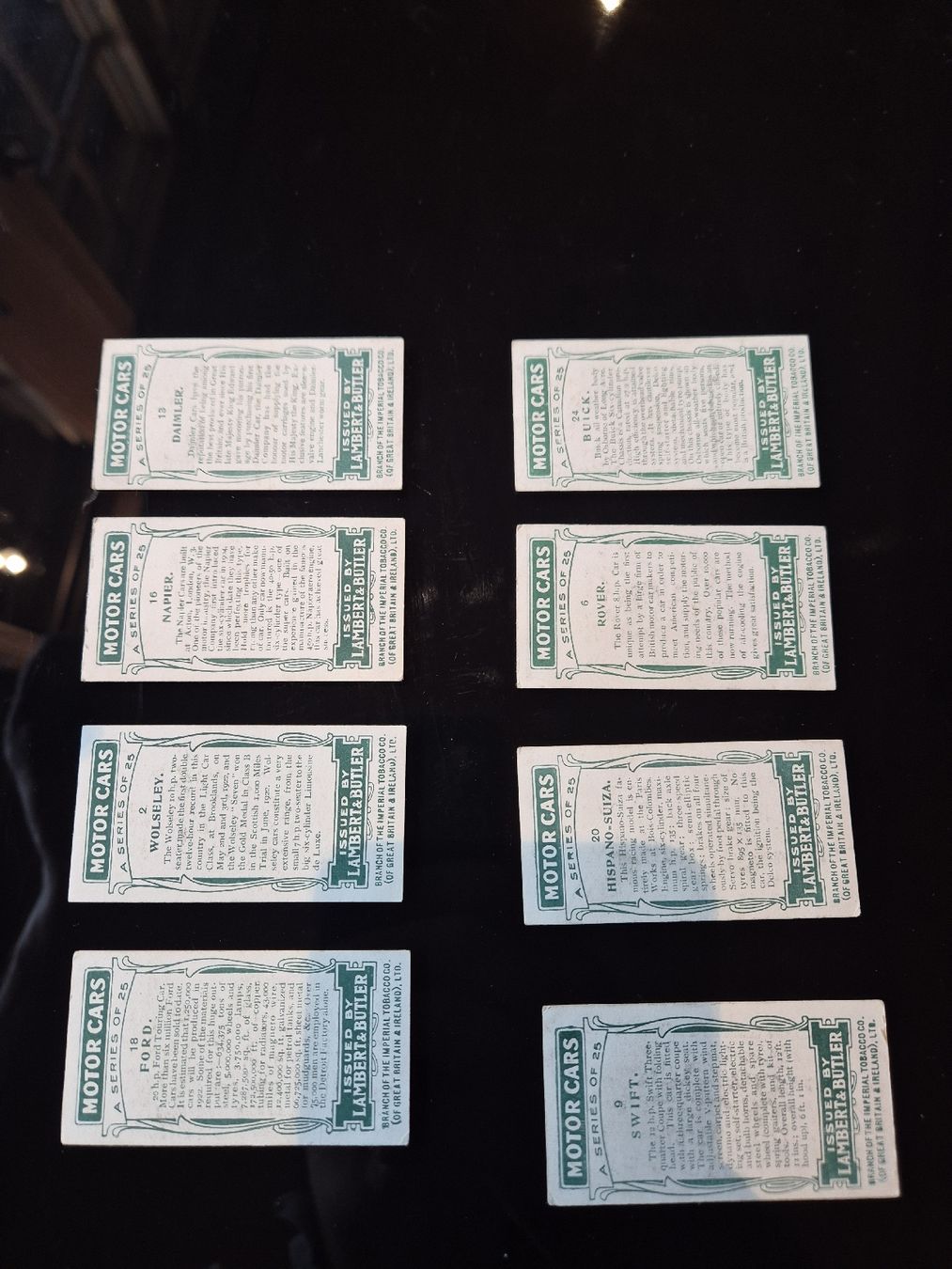 Carte collezionabili: Zigarettenbilder Autos lot 4 – Usato da Hofstetten BE venduto da hillhood 1