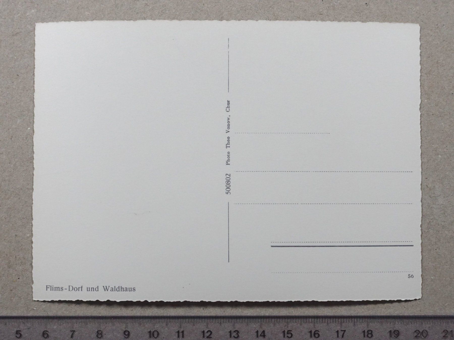 Cartoline postali: Flims - Dorf und Waldhaus – Usato da Lenzburg venduto da fh1 1