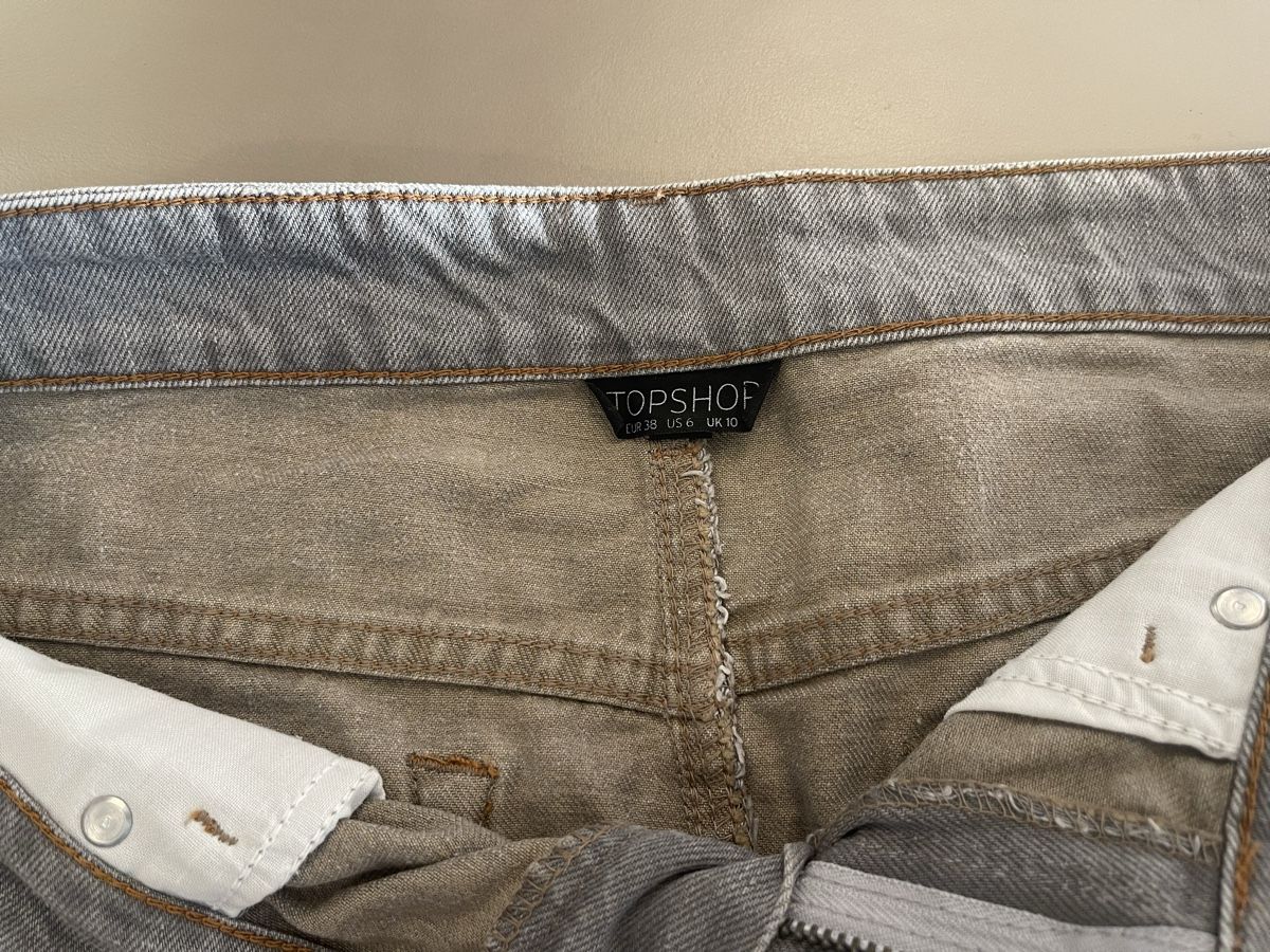 Topshop Gonne: Jeansrock von Topshop, Grau, Groesse 38 – Usato da Plasselb venduto da Mabischer 2