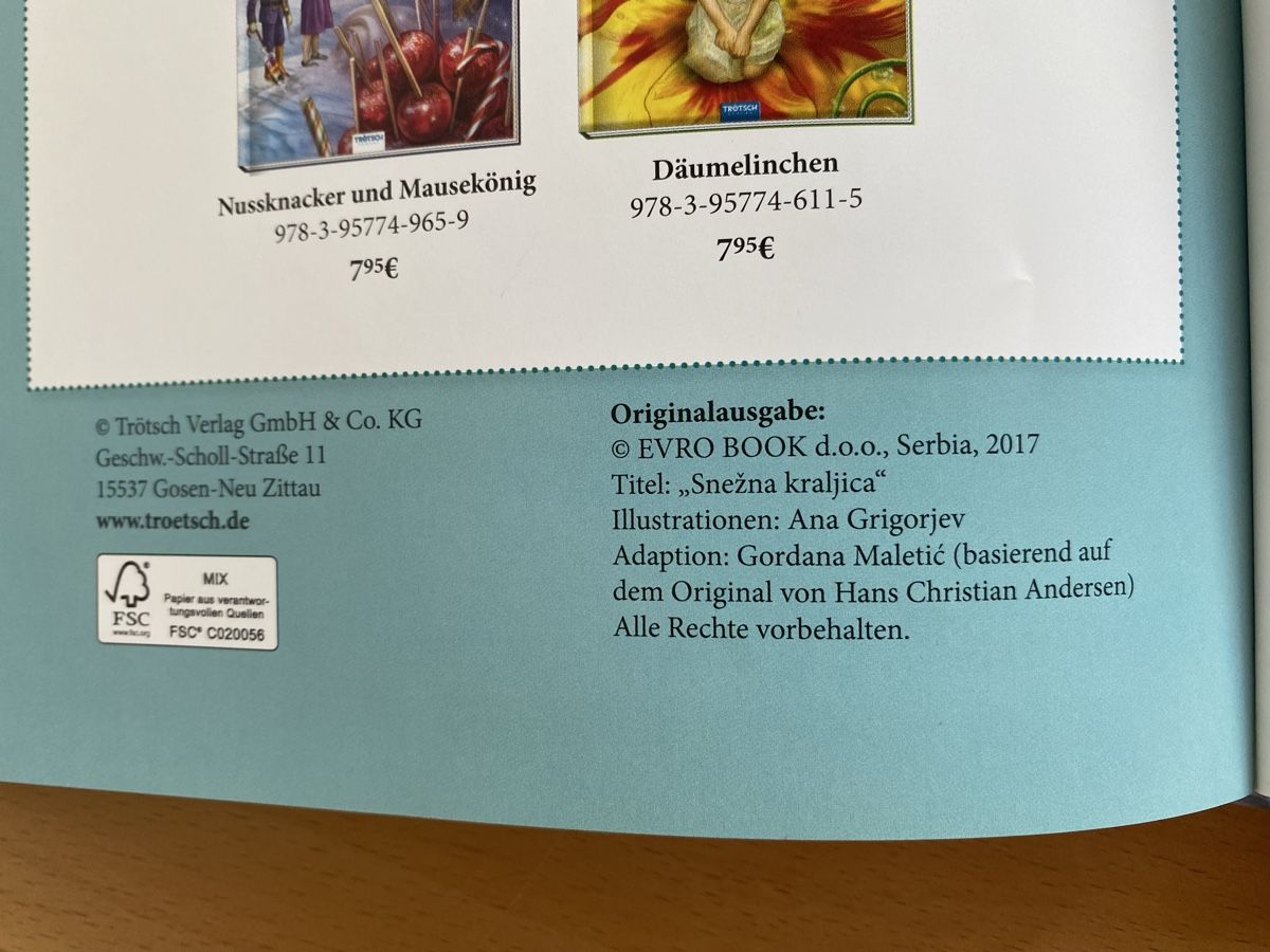 Libri: Die Schneekönigin - Hans Christian Andersen – Usato da Schwarzenburg venduto da Michellu 4