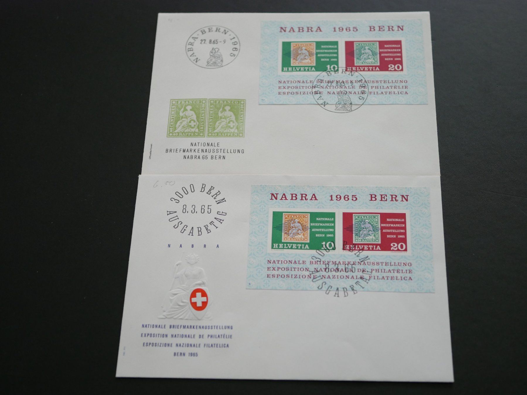 Alle Briefmarken: 2 x NABRA 1965 Bern ***TOP*** – Neu (gemäss Beschreibung) aus Kreuzlingen von kar_kj82