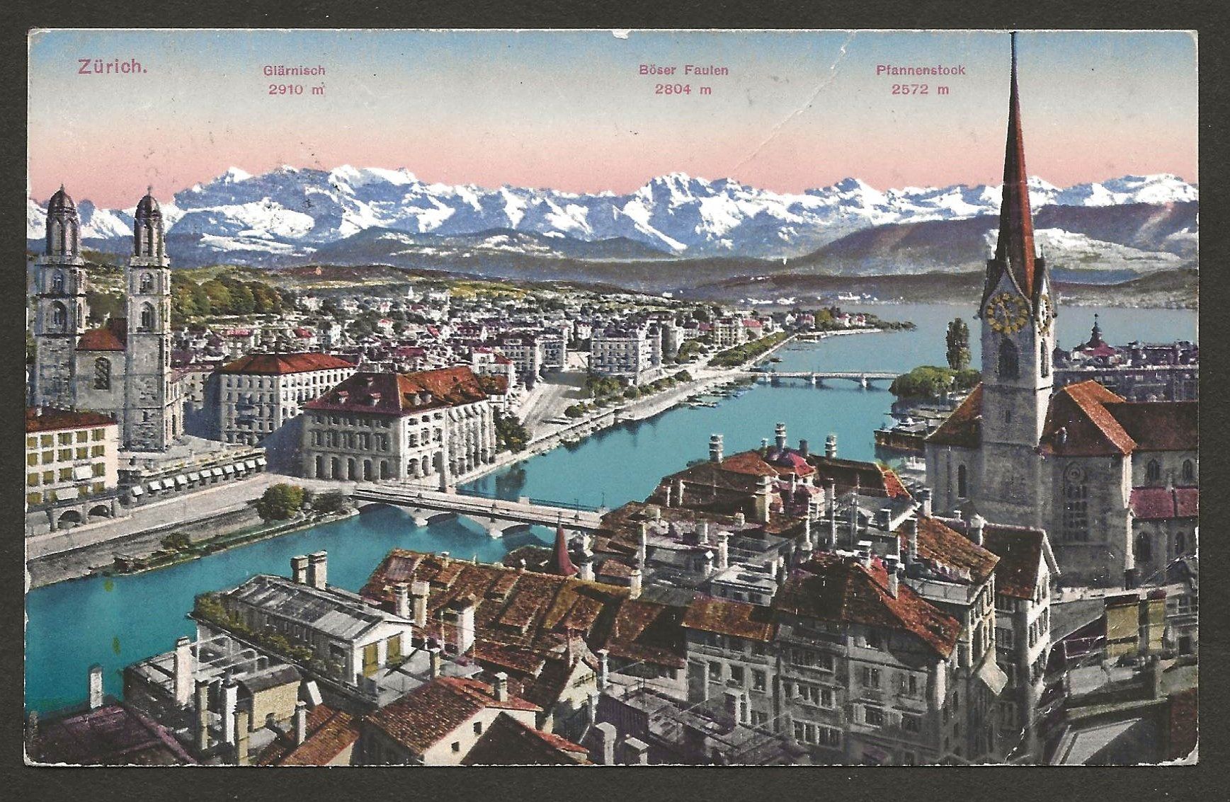 Tutti i francobolli: Flugpost Schweiz 1923 Zürich Basel Luftpost – Usato da Au ZH venduto da xelagreb01 1