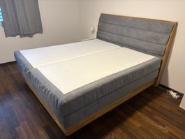 Boxspringbett Marissa in grau ca. 180x200cm