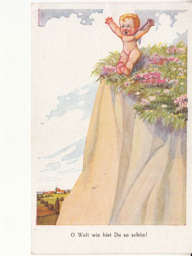 Cartoline postali: Kitschkarte Welt so schön 1928 – Usato da Bürglen TG venduto da StampGraf
