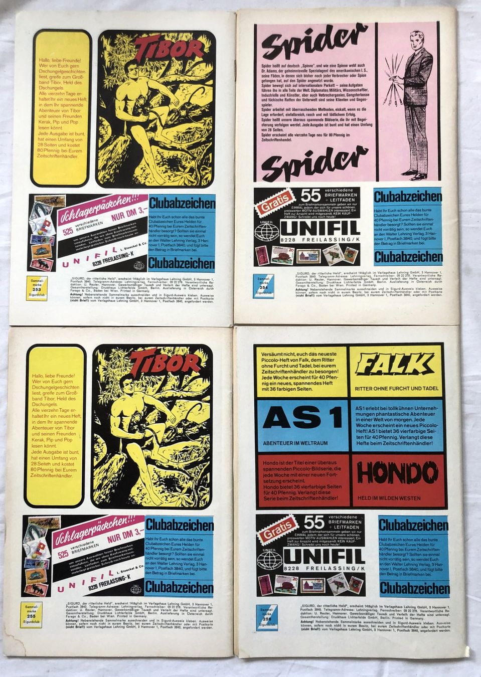 Comics: SIGURD - 4x Hefte - Nr.253-256 - Lehning Verlag – Gebraucht aus Schaffhausen von durruti 5