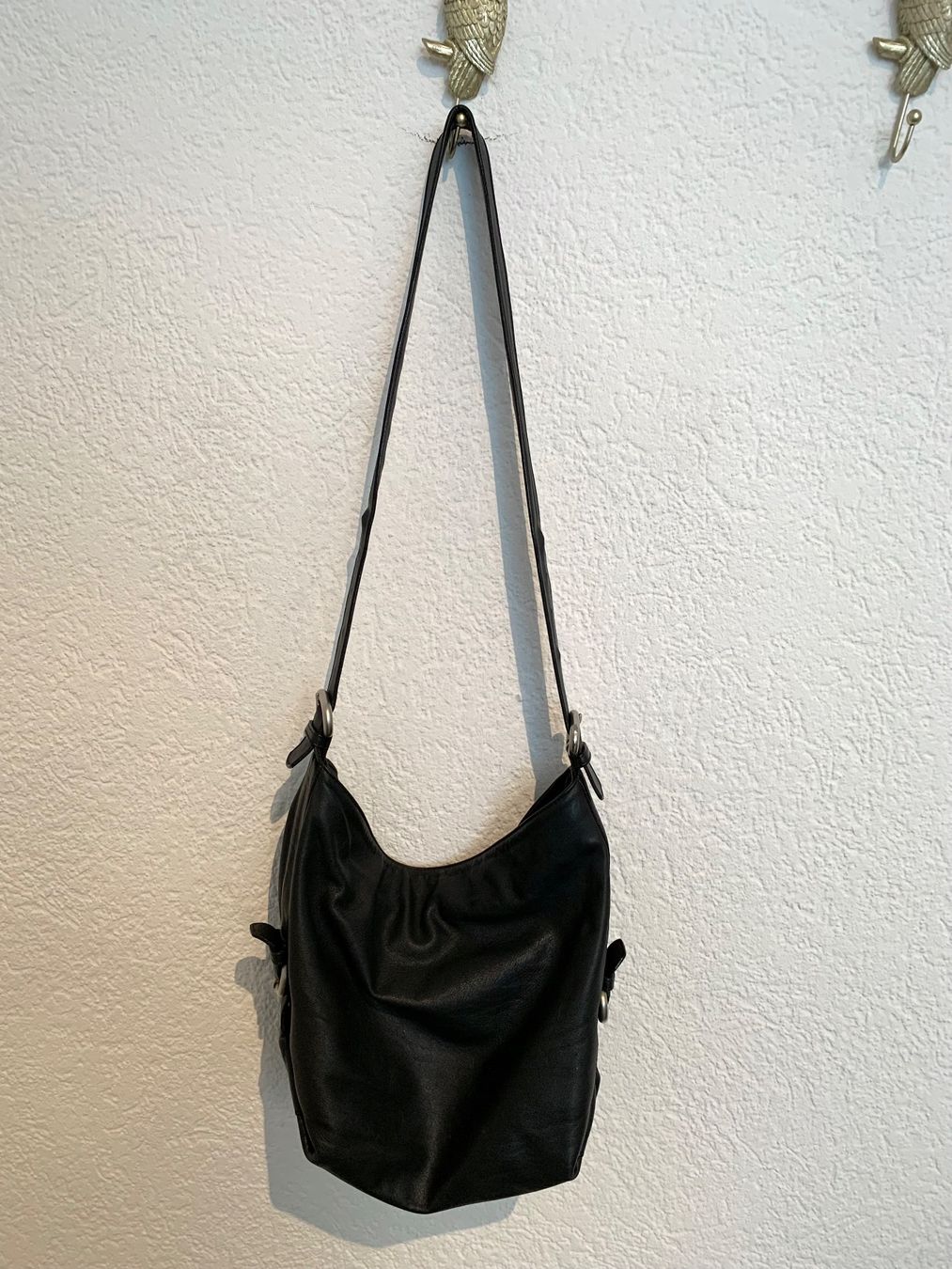 Borse da donna: Lupo echt Leder Tasche Beuteltasche schwarz – Usato da Fislisbach venduto da KolibriSecondhand 1