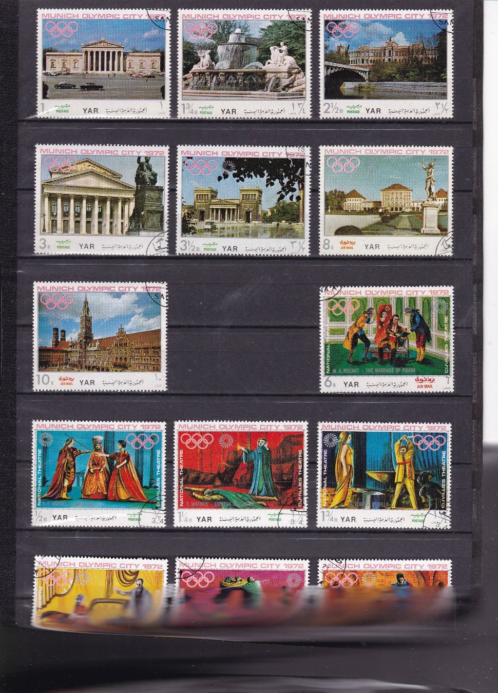 Alle Briefmarken: Olympische Spiele 1972 München – Gebraucht aus Gretzenbach von Sikim