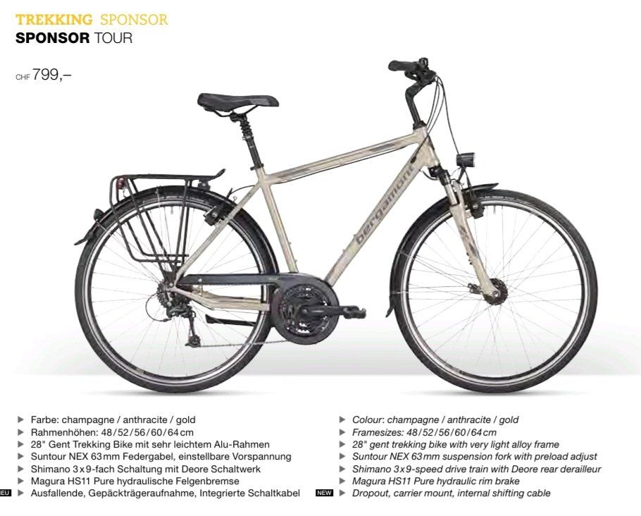 Biciclette: Trekking Velo – Usato da Luzern venduto da Yel_low 1