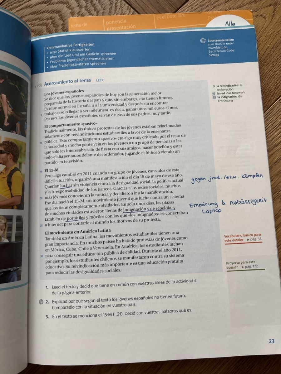 Livres: Spanisch Oberstufe Schulbücher Klett – D'occasion à Langnau am Albis par mar_ywf9 1