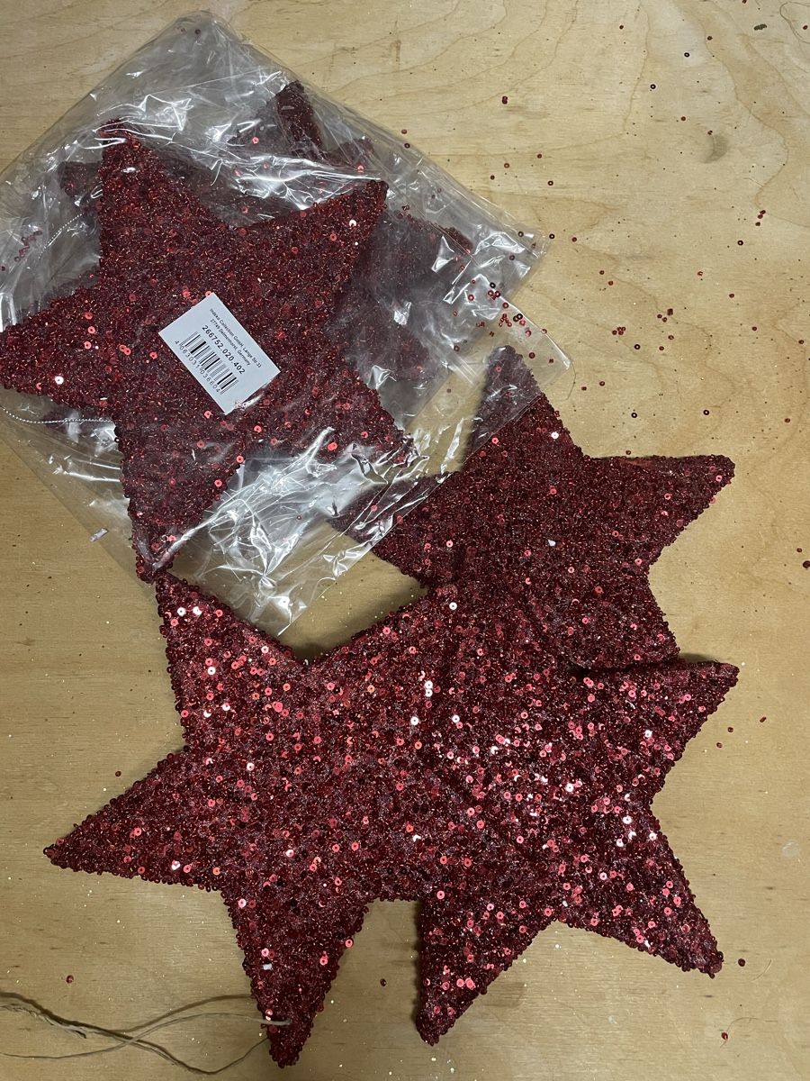 Tutte le decorazioni: 8 rote Glitzersterne- neu! – Nuovo (secondo la descrizione) da uitikon waldegg venduto da allesmussraus123