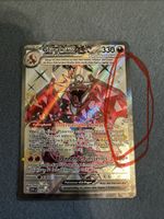 Pokémon Glurak ex Karte Der rand auf der seite ist eror