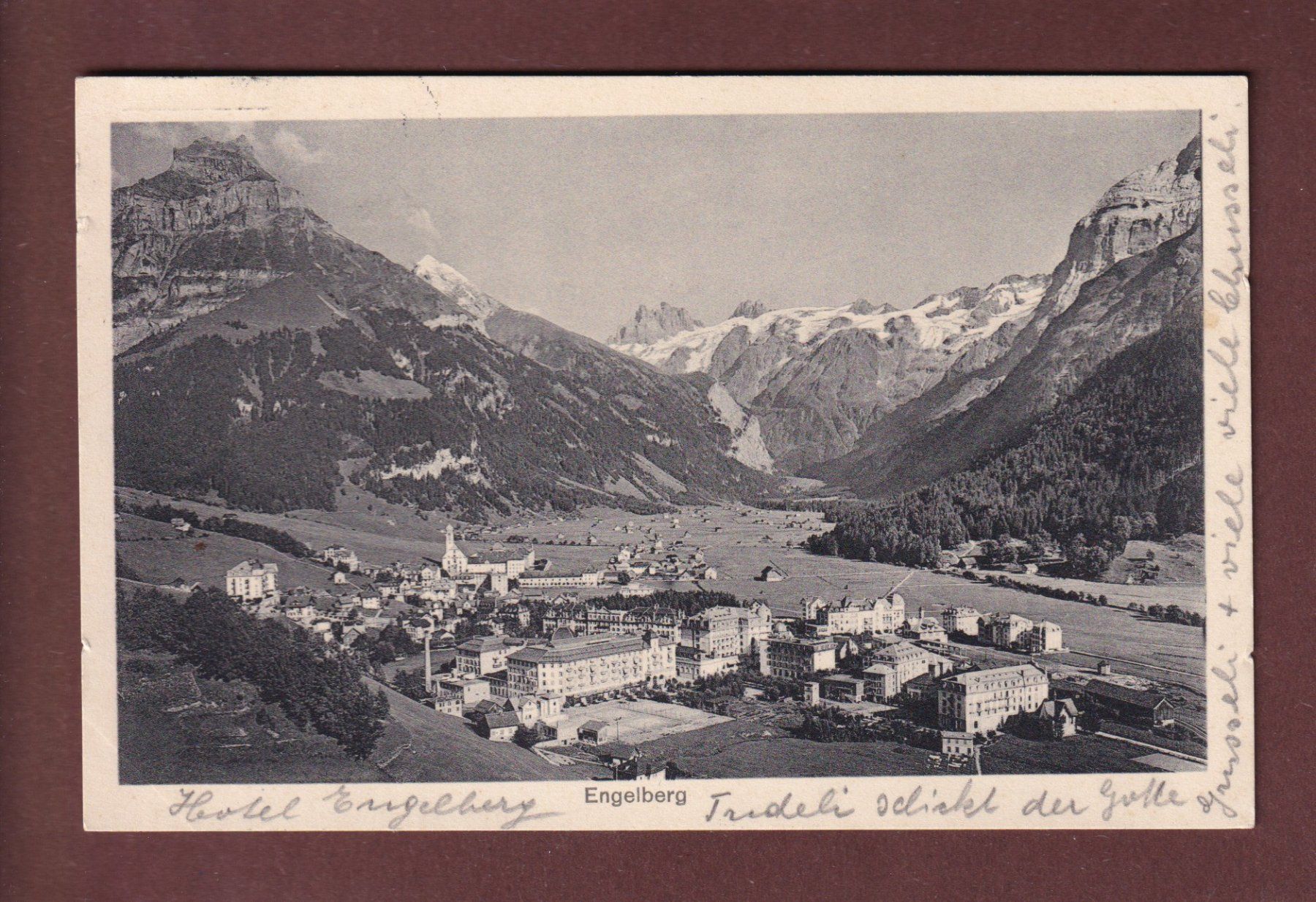 Ansichtskarten: ENGELBERG - 1920 – Gebraucht aus Pully von nicecards-shop