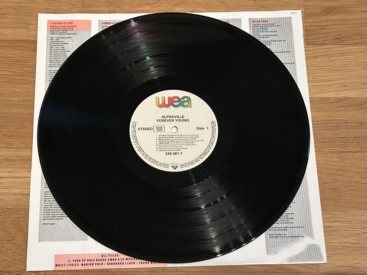 Dischi in vinile: Alphaville. 1984. Forever Young – Usato da Faulensee venduto da Mizuno06 4
