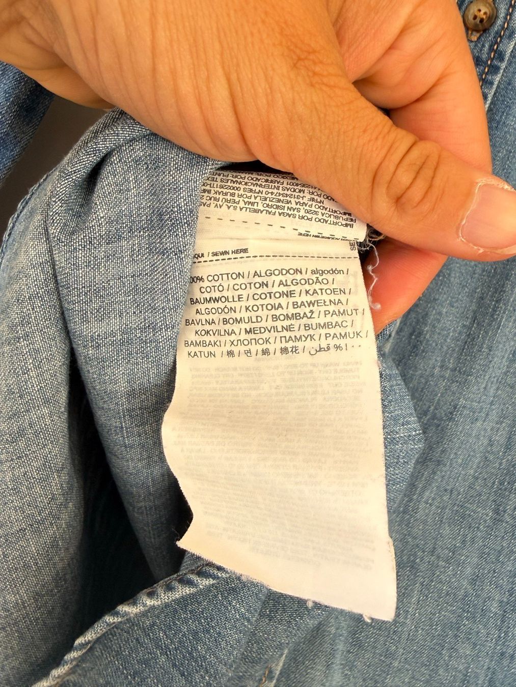 Mango Camicette: Mango MNG Jeanshemd blau, Gr. S, Baumwolle – Usato da Neukirch an der Thur venduto da bee88 2
