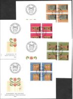4 FDC Pro Patria 1987 Serie Viererblöcke ET 26.5.1987