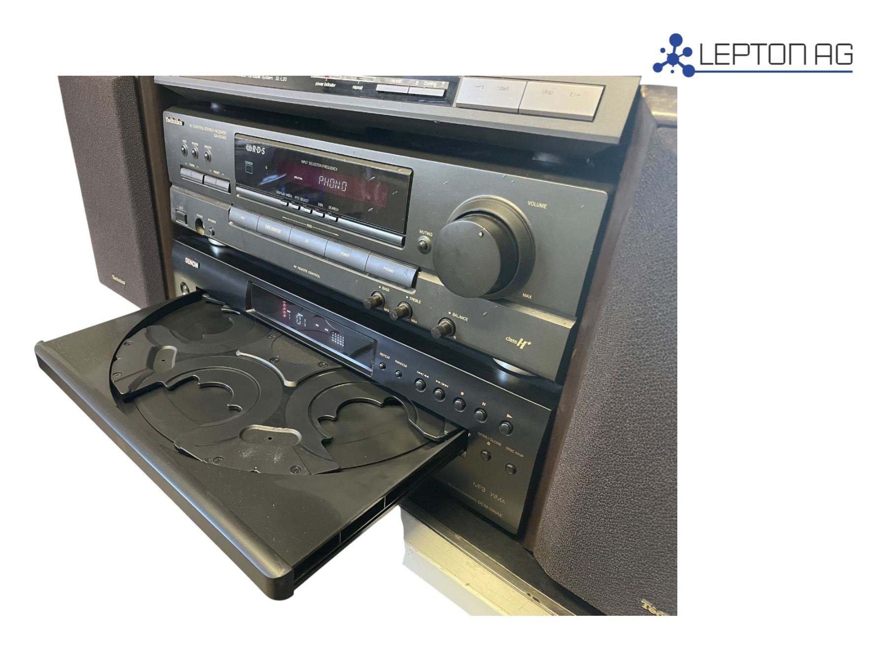 Technics Sistemi audio & multimediali: Technics Stereoanlage mit Denon 5x CD Wechsler/3 Komponenten – Usato da Niederdorf venduto da LeptonAG 2