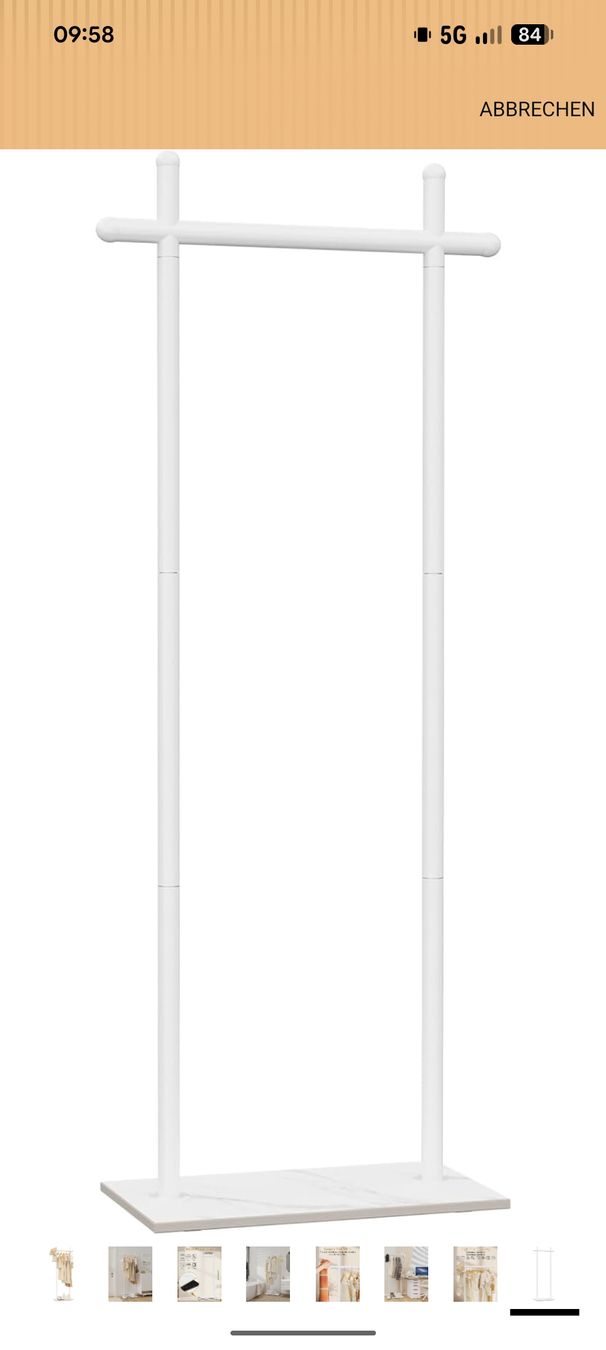 Guardaroba: Garderobenständer weiss 55x175cm  – Usato da Küblis venduto da Ena099 2