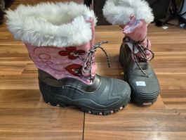 Winterschuhe gr 35 pink/schwarz K46