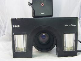 OVP Starker Macro Blitz Braun 340M LZ34 Canon Nikon Sony #v3