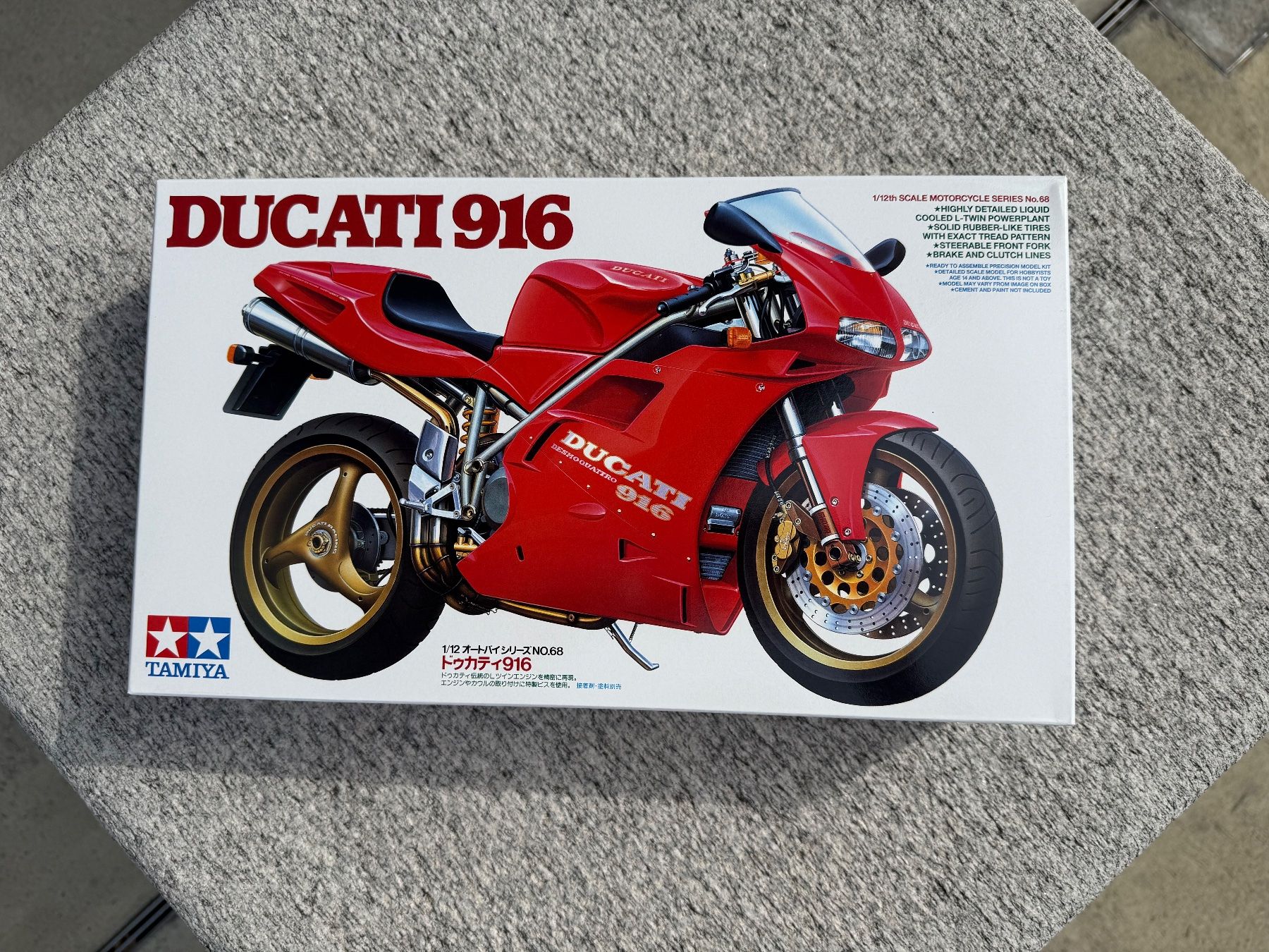 Tamiya Kit di modellismo & Modellini statici: RARE Tamiya 1:12 kit Ducati 916 14068 – Nuovo e nell'imballaggio originale da Chiasso venduto da Carrara-Modellismo