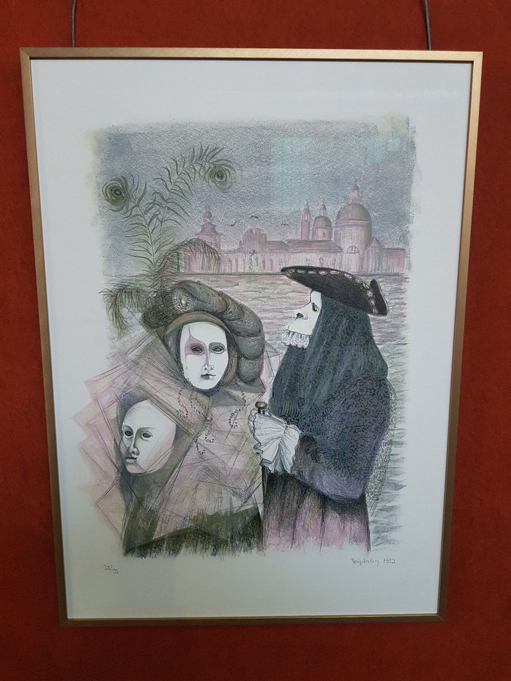 Grafica & Litografie: Orig. Lithografien Karneval Venedig 1983 – Usato da Münchenstein venduto da tsp01