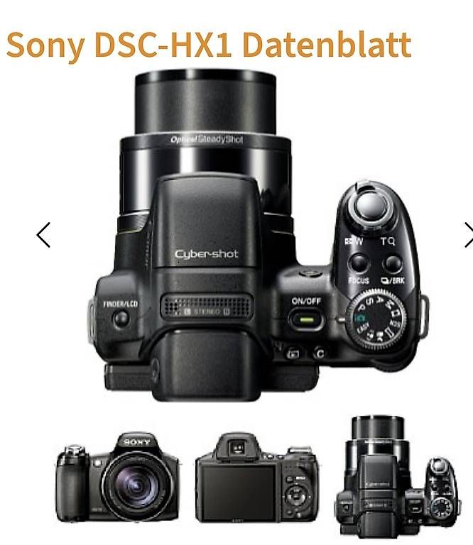 Fotocamera: SONY Cyber-Shot DSC-HX1 – Usato da Rorbas venduto da Fa18
