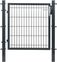 SONGMICS Gartentor 106 x 90 cm Grau
