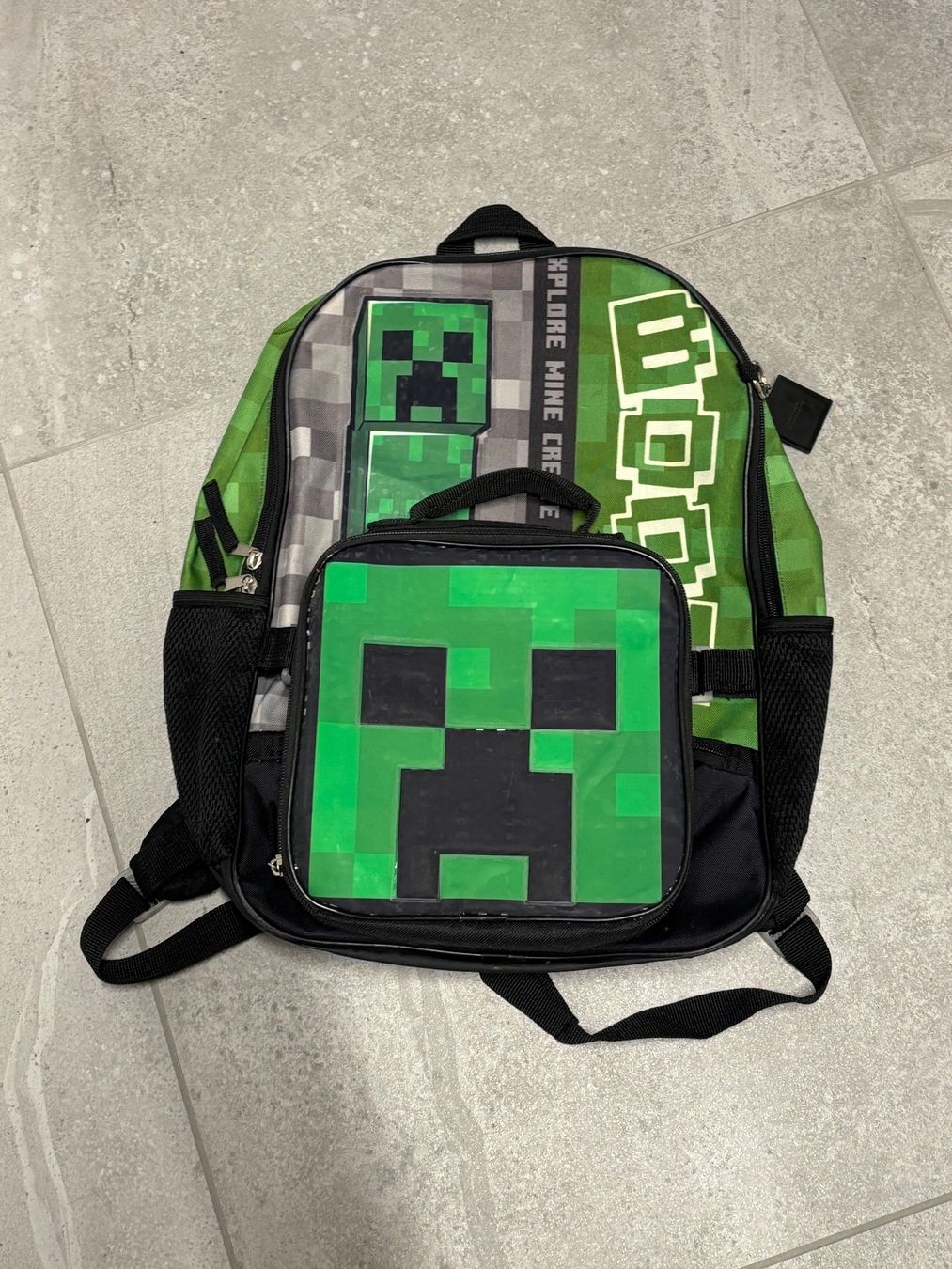 Zaini: Sac a dos Minecraft avec lunchbag – Usato da Salvenach venduto da gwenwywar 2