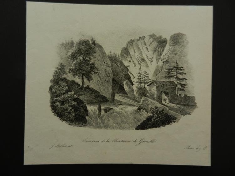 Gravures: Environs de la Chartreuse de Grenoble – D'occasion à Risch par Antikfee