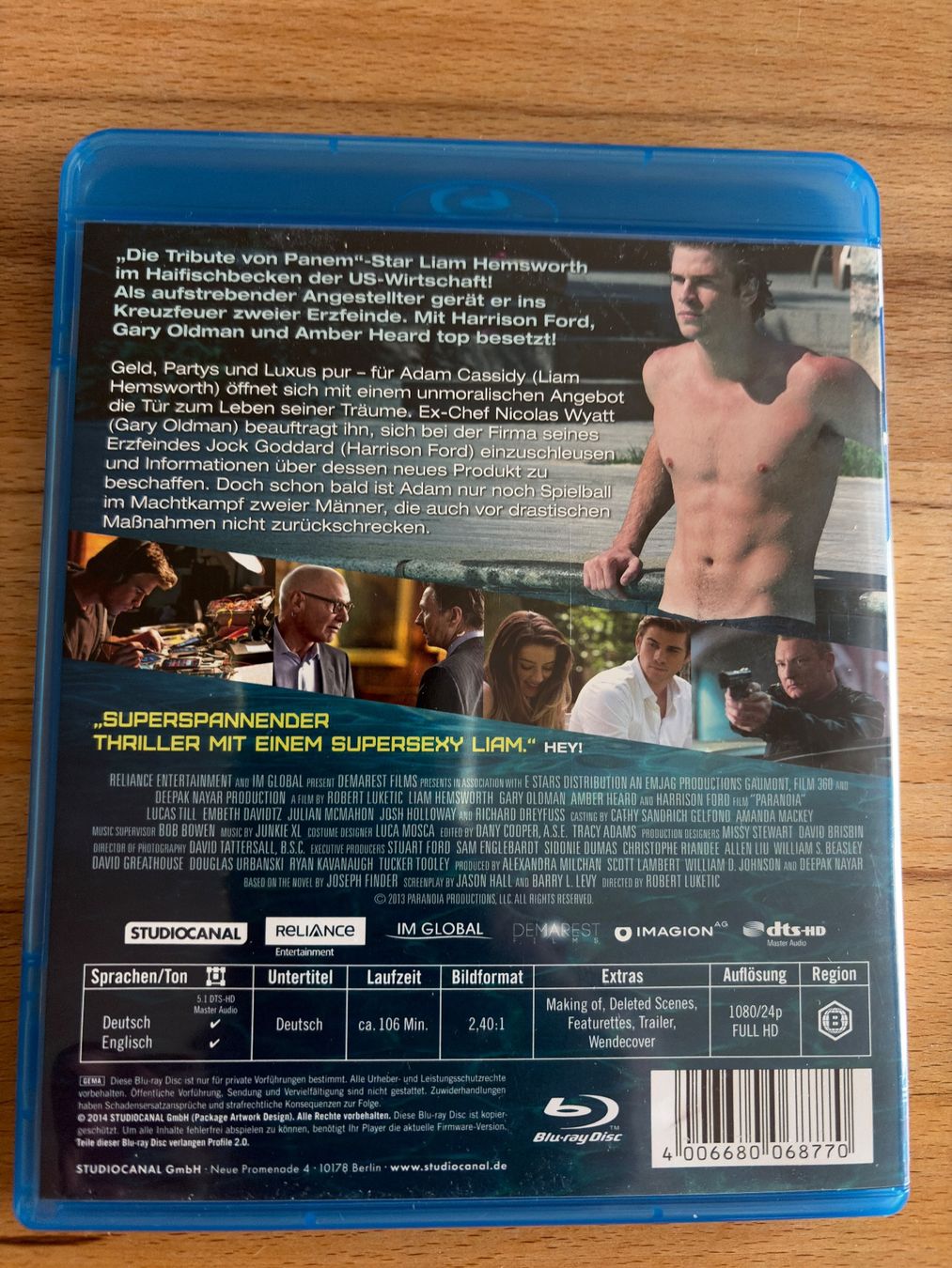 Alle DVDs: Paranoia – Gebraucht aus Hombrechtikon von Dokmasa 1