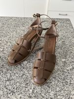 Max Mara Sandals Brown Leather Size 39 Made in Italy