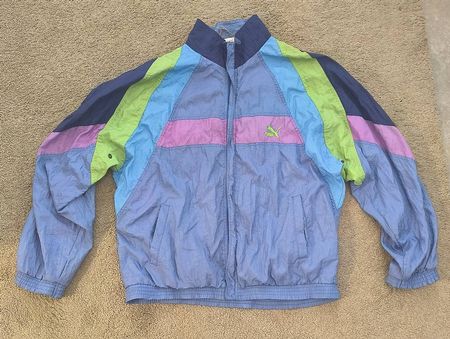 Vintage PUMA Windbreaker Jacke 90s  Unisex / Oversized