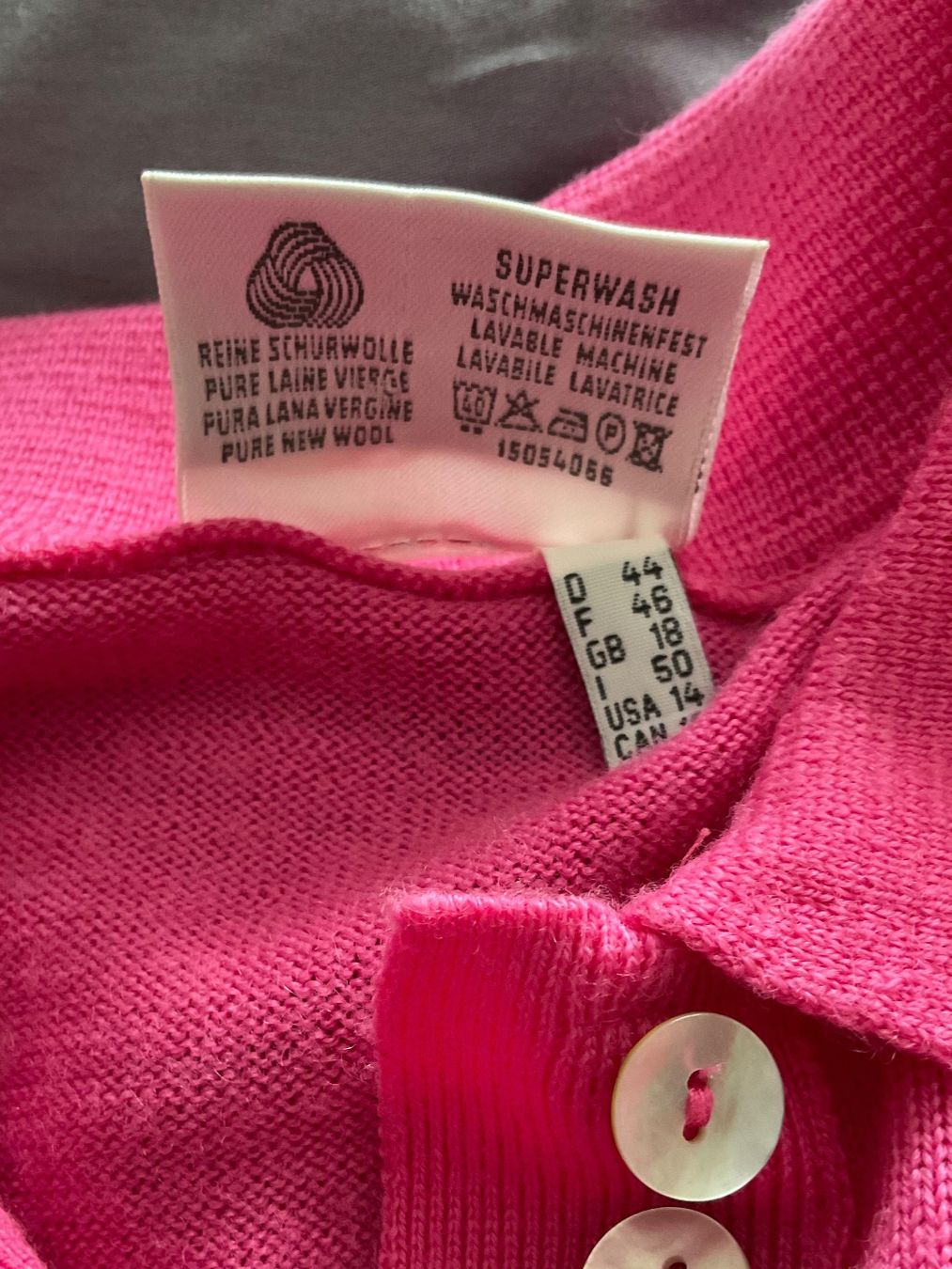 Peter Hahn Pulls & Sweat-shirts: Peter Hahn feine Wolle Pullover Gr 44 rosa mit Taschen NEU – Neuf (Voir description) à Urdorf par alda02 5