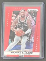 NBA Damian Lillard 2024 Prizm Deca Red Numbered Card /199