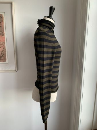 A.L.C.: Lässig gestreifter Pullover aus feiner Merinowolle M