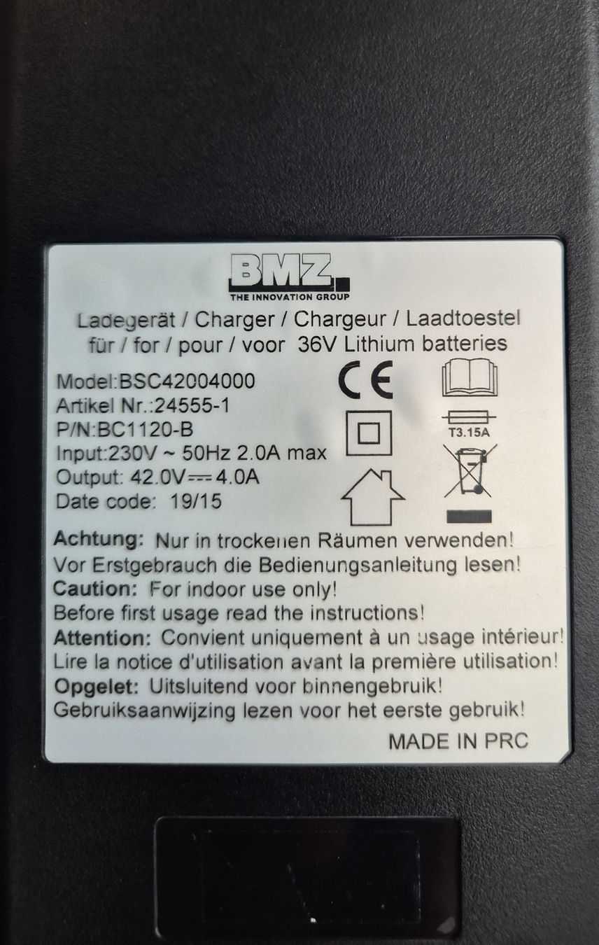 Caricabatterie: E-bike Ladegerät  – Usato da Wittenbach venduto da tsc_5tyv 3