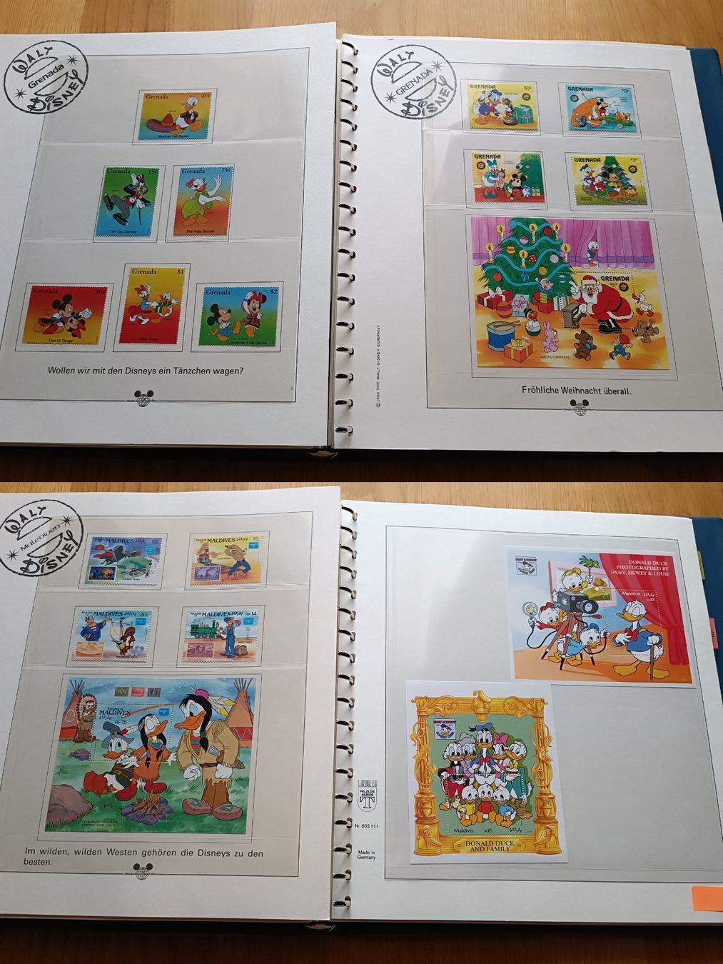 Lindner Album: Disney Briefmarken Album Malediven – Usato da Otelfingen venduto da patida 6