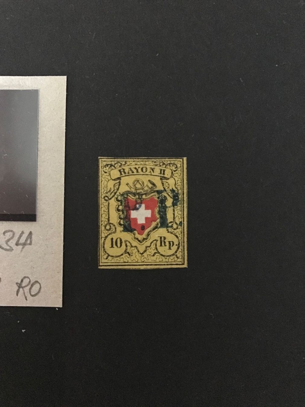Tutti i francobolli: 1850, Rayon Stein B RO mit Abart – Usato da stäfa venduto da brandy66