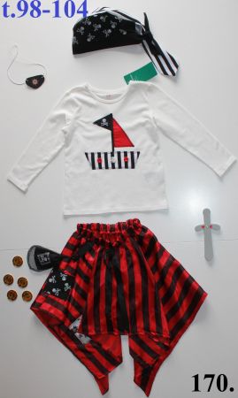 Costume pirate - fille / Pirat t. 98 - 104