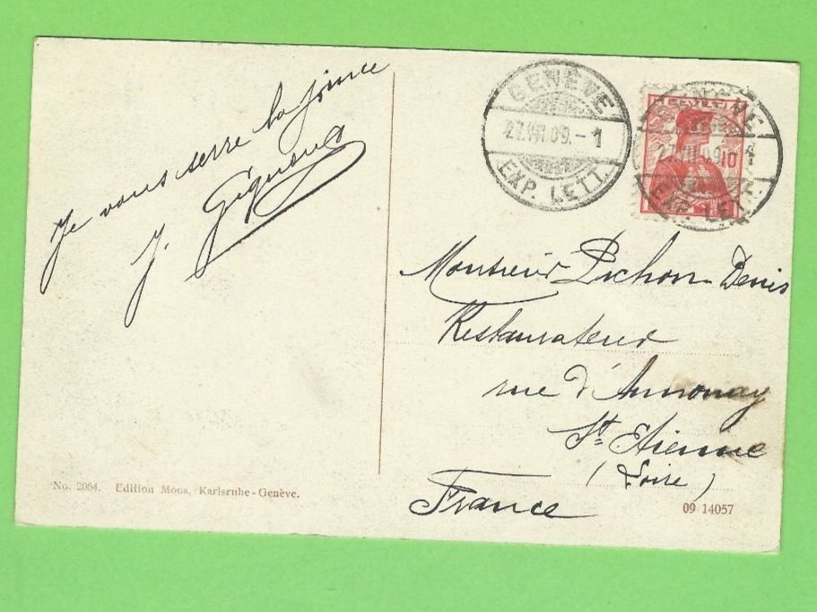 Cartes postales: Genève et le Mont-Blanc – D'occasion à Zürich par t24_de 1
