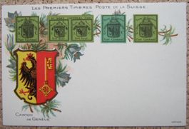 AK BRIEFMARKENSPRACHE - CANTON DE GENÈVE